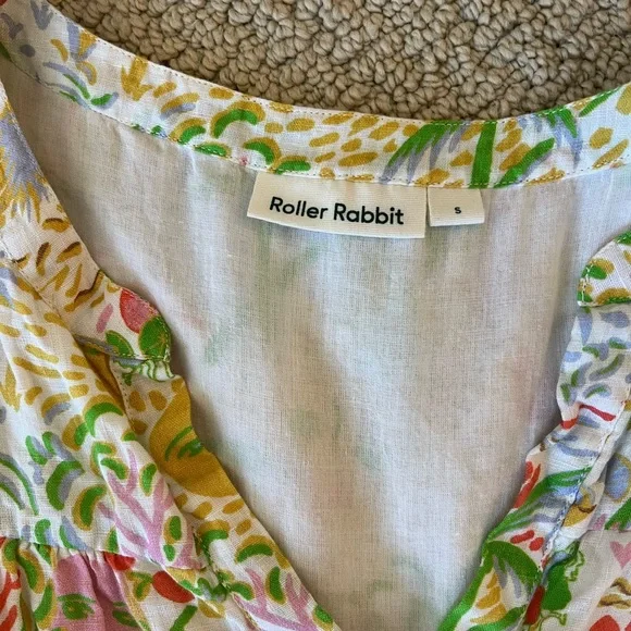 Roller Rabbit Multicolor Floral Midi Dress - Picture 3 of 5